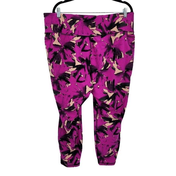 Livi Active Leggings 3X Pink Camo High-Rise Signature Stretch Wicking Pockets - Picture 5 of 13